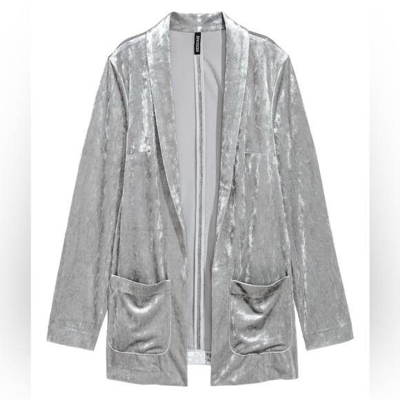 CRUSHED-VELVET JACKET - Picture 1 of 5